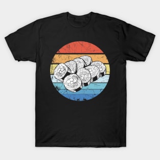 Retro Sushi Roll Sashimi Lover T-Shirt